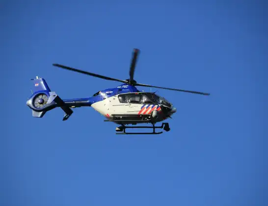 Politiehelikopter onderweg vanuit Lelystad Airport | 17 april 2024 10:43