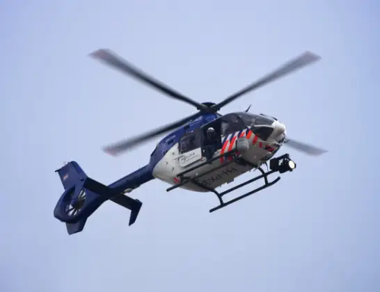Politiehelikopter onderweg vanuit Rijpwetering | 17 april 2024 15:36