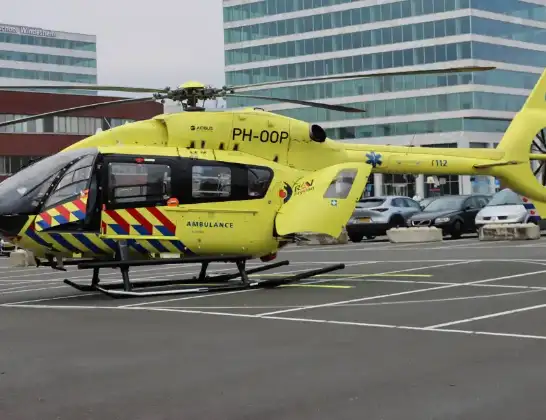 Ambulancehelikopter onderweg vanuit Vliegbasis Leeuwarden | 2 mei 2024 8:36