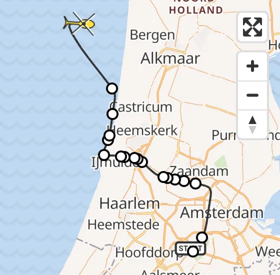 Vlucht Politiehelikopter PH-PXX van Schiphol naar  op donderdag 28 maart 2024 14:15