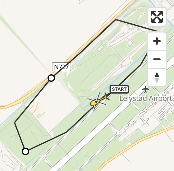 Vlucht Politiehelikopter PH-PXC van Lelystad Airport naar Lelystad Airport op donderdag 18 april 2024 14:38