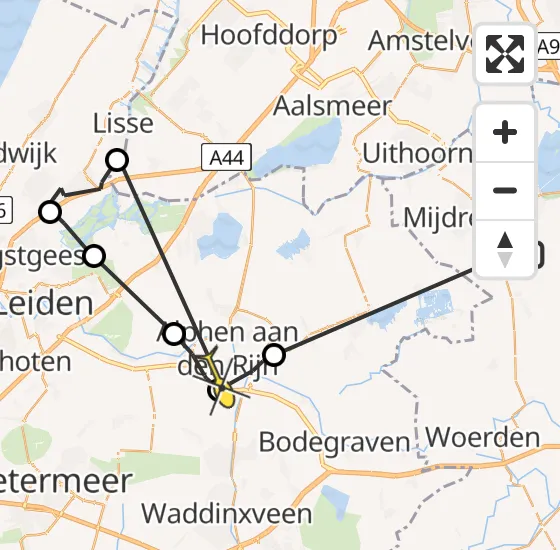 Vlucht Politiehelikopter PH-PXE van Wilnis naar Alphen aan den Rijn op donderdag 18 april 2024 16:12