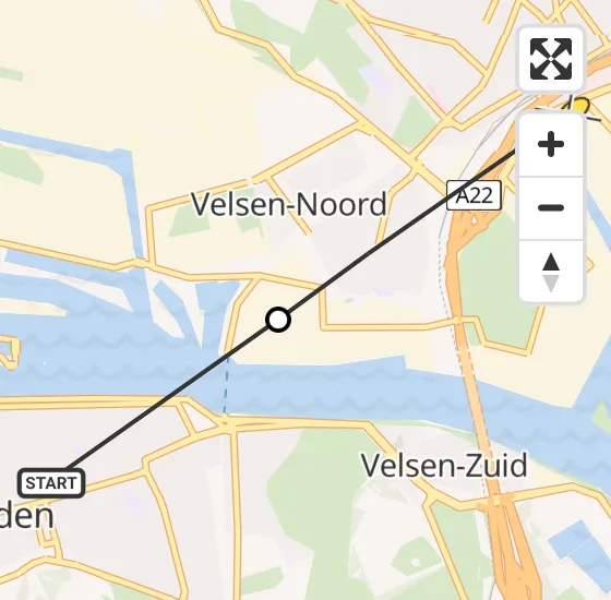 Vlucht Politiehelikopter PH-PXB van IJmuiden naar Beverwijk op zaterdag 20 april 2024 8:22