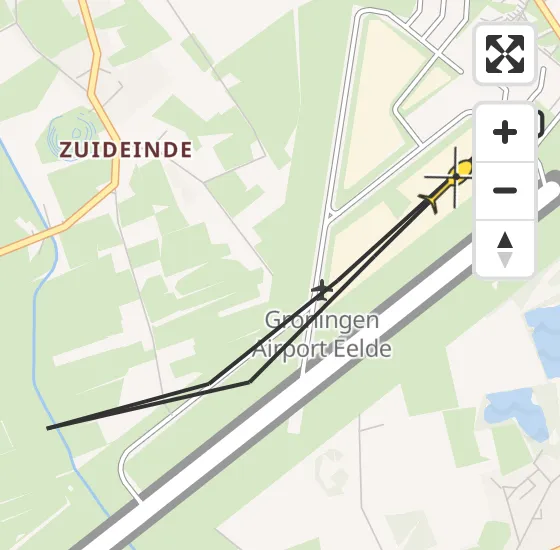 Vlucht Traumahelikopter PH-DOC van Groningen Airport Eelde naar Groningen Airport Eelde op dinsdag 23 april 2024 10:14